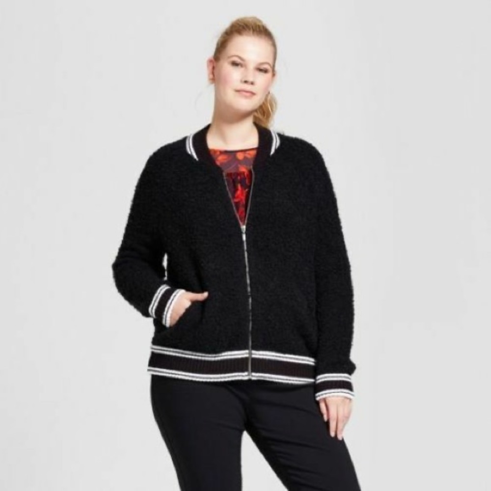 NWOT A New Day Bomber Jacket Sweater